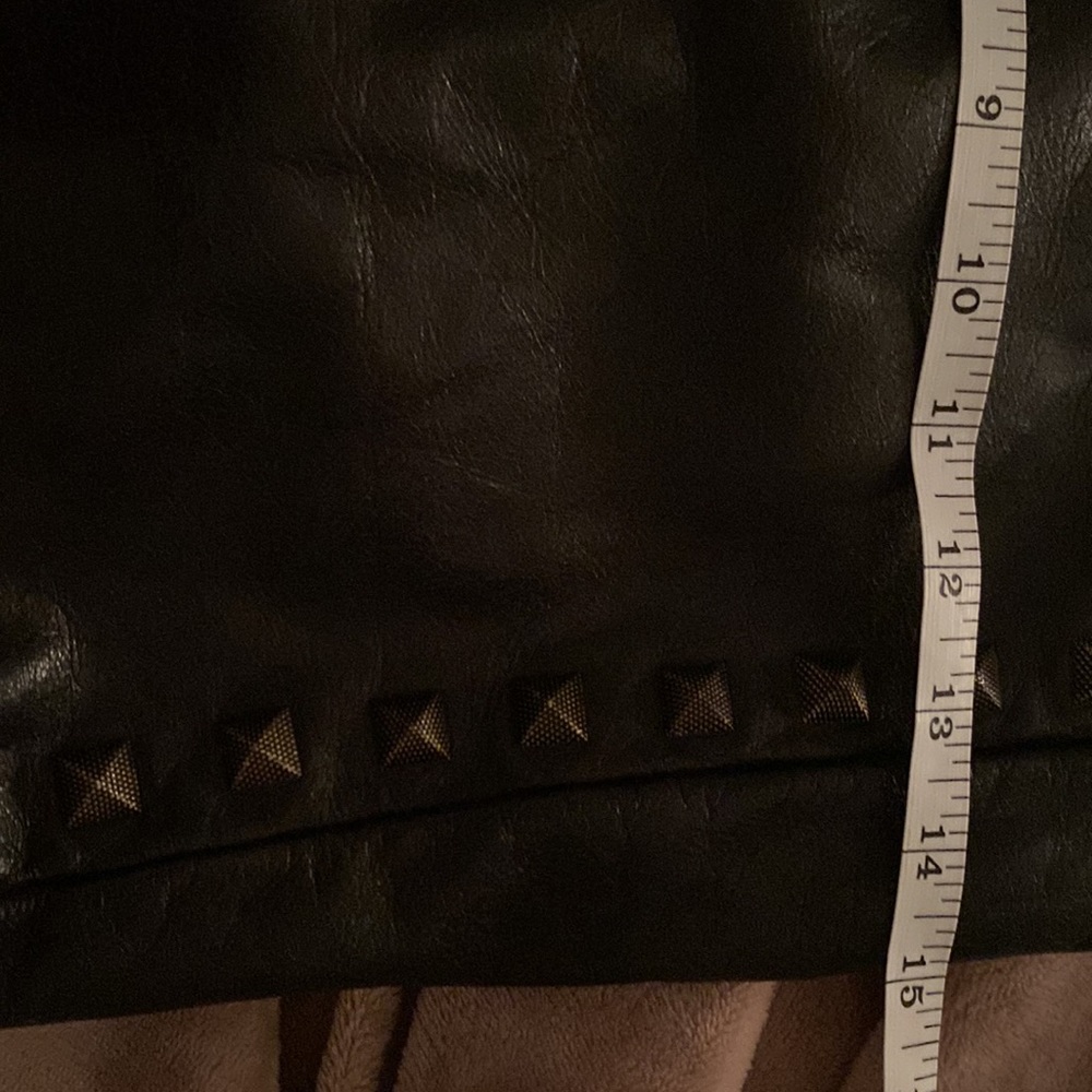 Rebecca Minkoff black crackle leather tote with studs - Picture 9 of 11